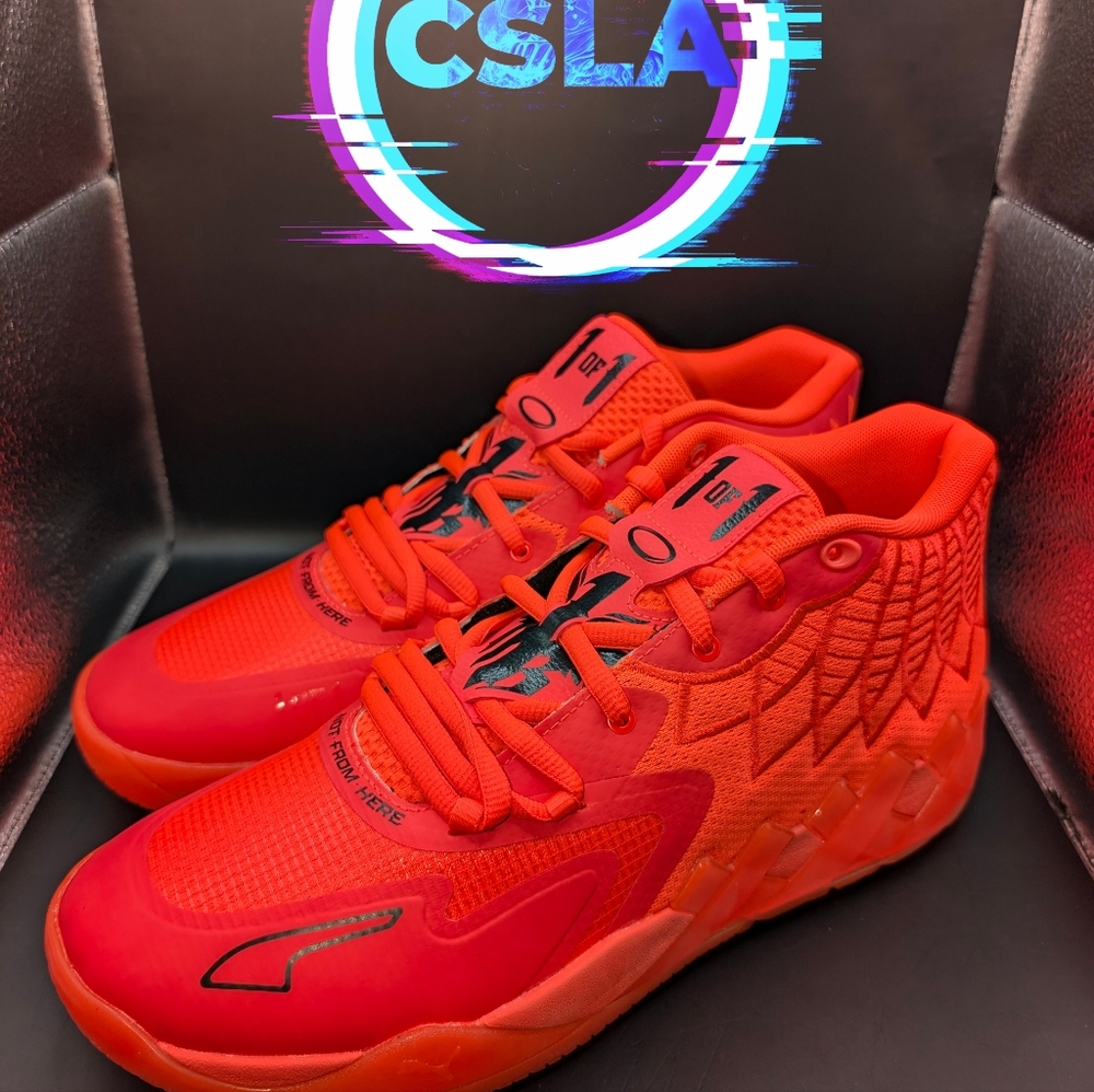 Puma Men's Athletic Shoes - Bright Red/Orange